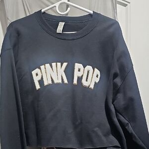 Gildan Black Pink Pop Sweatshirt